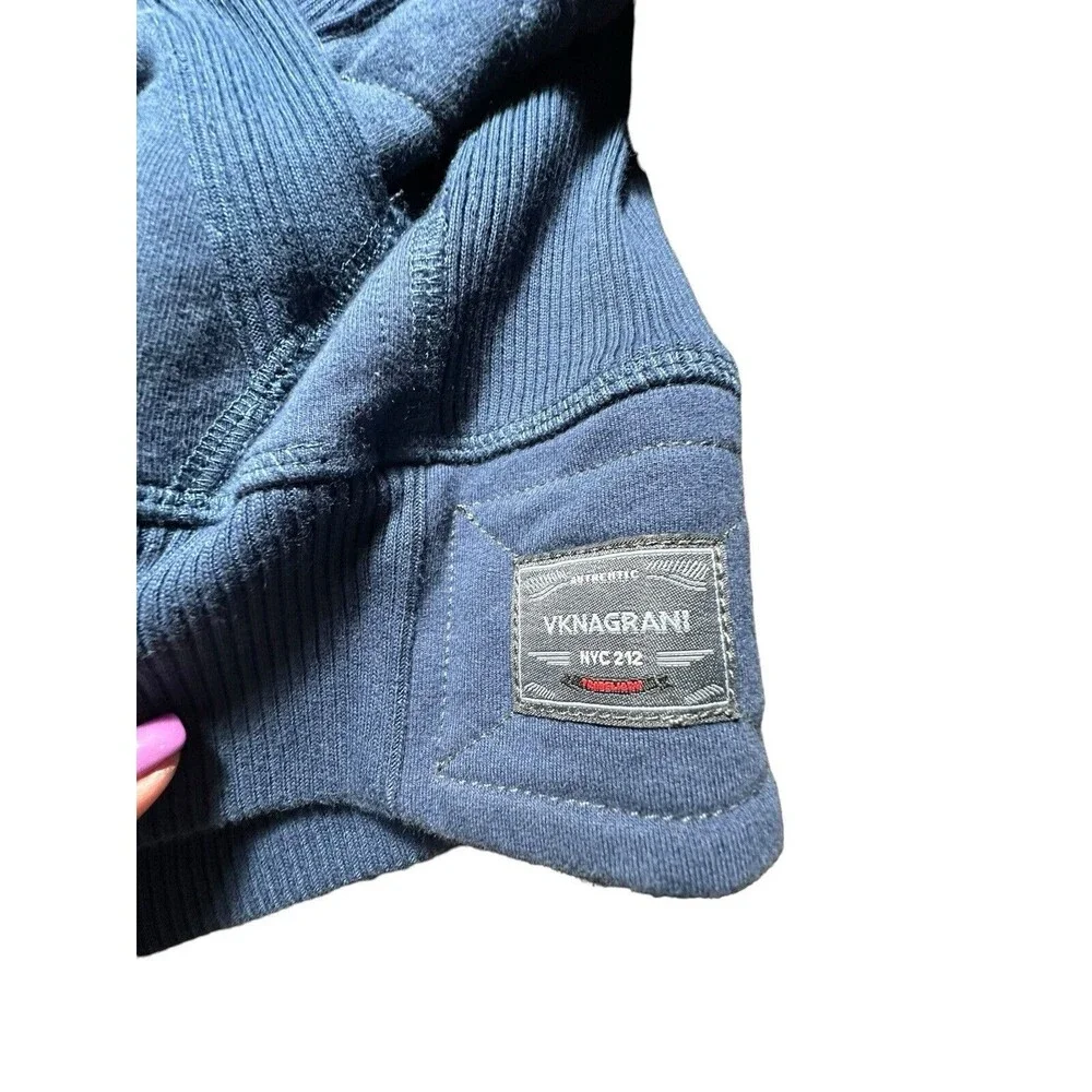 VKNAGRANI Size Small Men’s Blue Full Zip Hoodie Heavyweight‎ Pockets #Z3-5